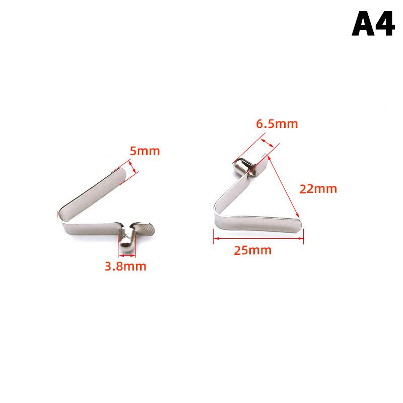 10 Bucăți Blocare V Snapshot Placă Paletă Caiac Stâlp Cort Buton Simplu/Dublu Clips cu Arc de Poziționare Flocat 3-5Mm