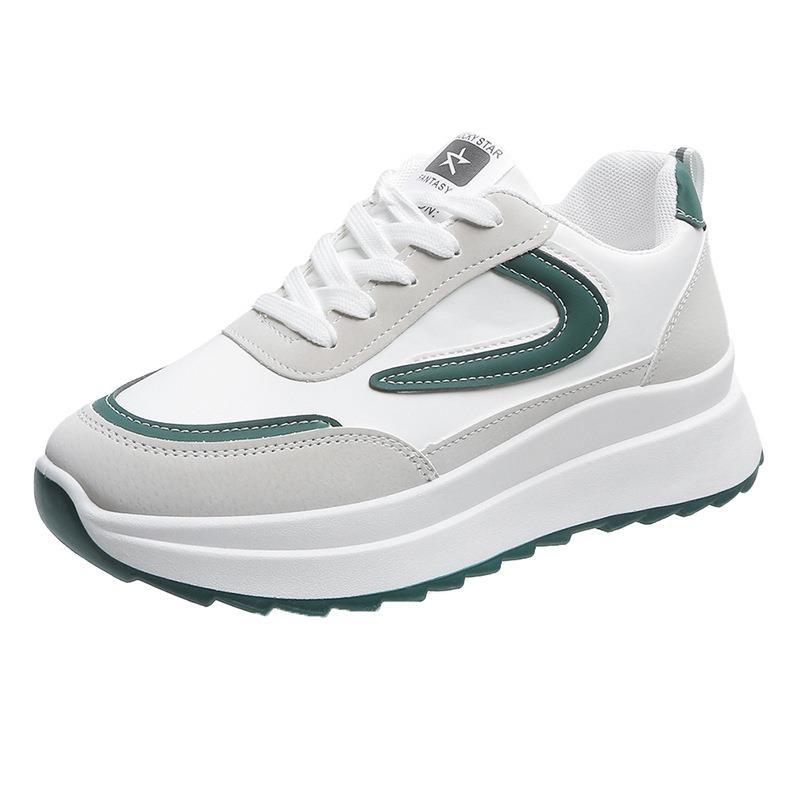

Shoes 22 spring and summer new Forrest Gump running shoes Lycra breathable small sports casual shoes 35 зелёный