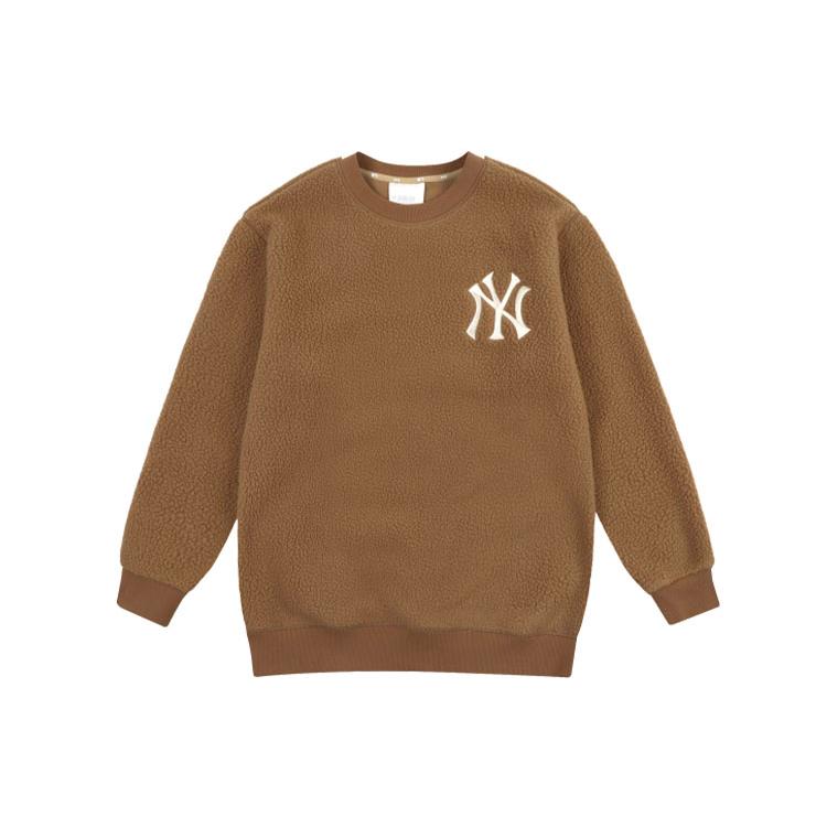 New MLB New York Yankees Sweatshirt Women's Brown 31MTF5061-50B