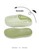 Men's Breathable Closed-Toe Summer Sport Slippers with Soft Sole and Foot Massage Feature