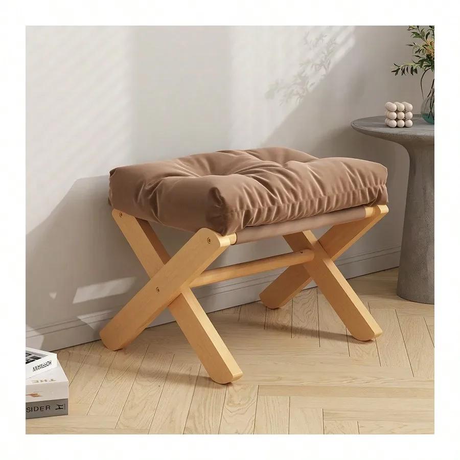 Makeup Chair Small Sofa Bench Tea Table Footrest Shoe Changing Stool Foldable Stool Furniture For Living Room Doorway 10560₽