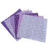 7Pcs 50x50cm Purple Floral Cotton Fabric Cloth for DIY Craft Sewing Scrapbooking Quilting Kit