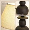 French Mid-Century Style Wabi-Sabi Wooden Bedside Table Lamp - Retro Designer Bedroom/Study Atmosphere Light