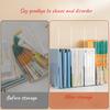 2pcs 8-Compartment Transparent Acrylic Desktop Organizer - Multifunctional Space-Saving Storage for Books, for Home Organization