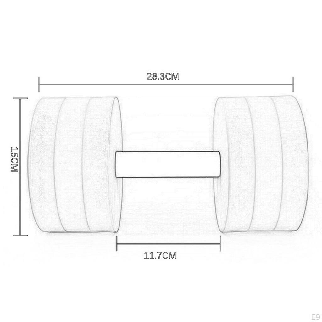 AquaFit Schaumstoff-Kurzhanteln - Wassergymnastik-Ausrüstung für Pool-Fitness