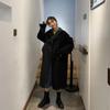 Korean Style Women's Mid-Length Woolen Coat - 2025 Autumn/Winter Trendy, Loose, Versatile, Petite Jacket