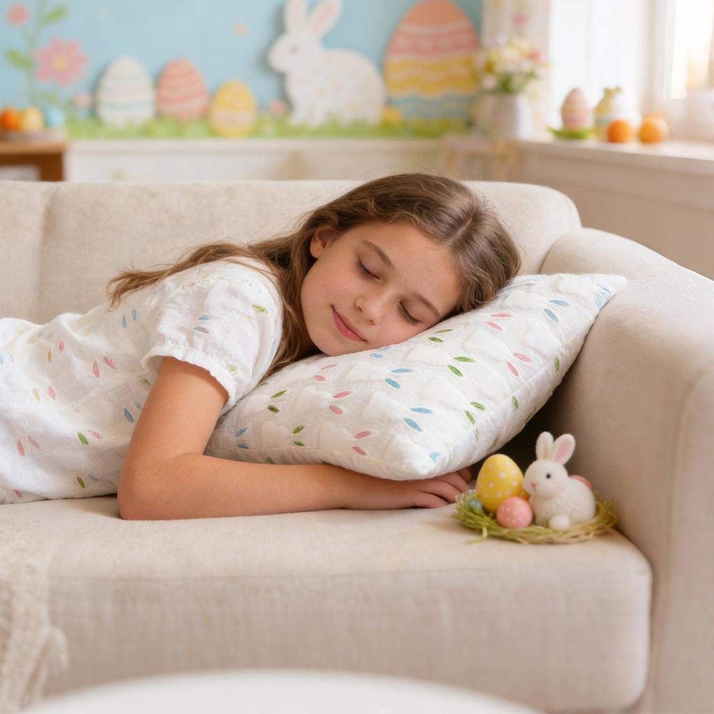 45cm Easter Pillowcase, Cute And Soft Plush Bunny, Spring Home DeCor, Suitable For Sofa, Living Room, And Bedroom.