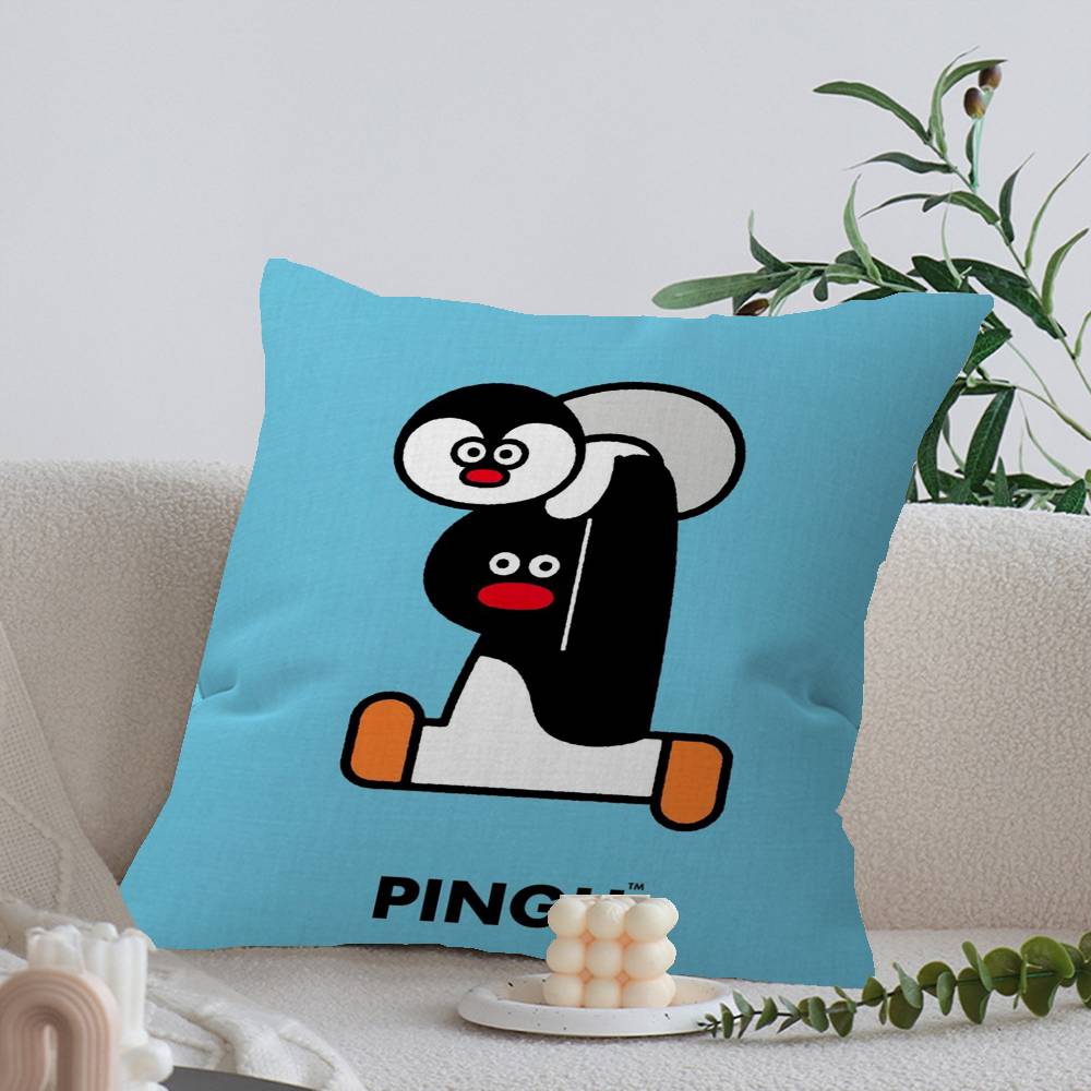 Cartoon Cute PPingu PPenguin Cm Cushion Cover Pillow Cover Decor Pillowcase Home Pillowcase for Couch Pillow
