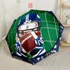 Football Touchdown Celebration Automatic Umbrella Retractable Design with 8-Rib Durability Lightweight for Outdoor Daily Use Fashionable Accessory