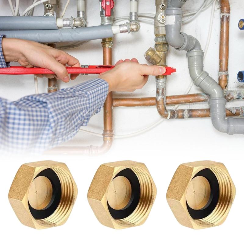 Pack of 6/8/12 Multipurpose Sturdy Brass 3/4Inch Female End Caps for Garden Hose Leak Prevention and Durability
