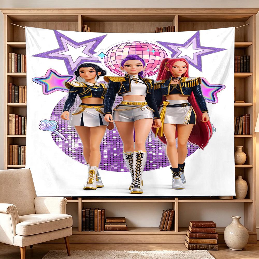 Dance Party Stars Decorative Wall-Hanging Tapestry, Home Ornament for Living Room,Dorm and Fan Parties,Multi-style,celebrities,cartoons,music,sports s