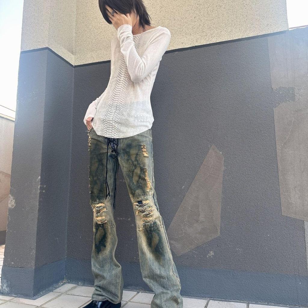 Subculture Snake Print Visual Kei Punk Rock Long Sleeve Tee