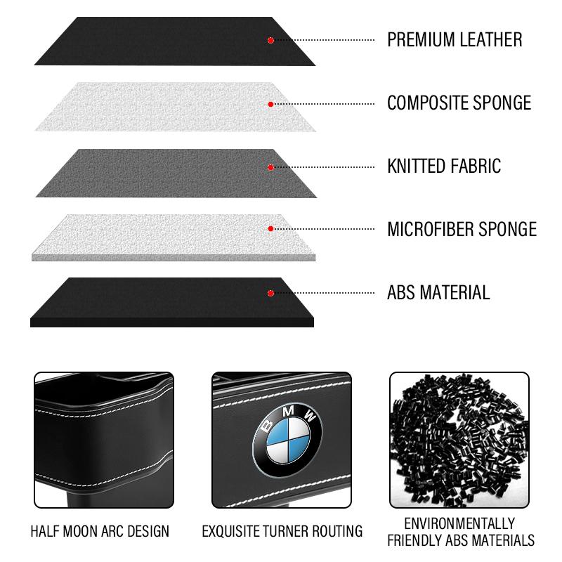 Car Seat Organizer Seat Crevice Storage Box Multifunction Tools For BMW G30 G32 G01 G02 G05 G06 G07 G26 G23 G22 F40 F20 G08 G16