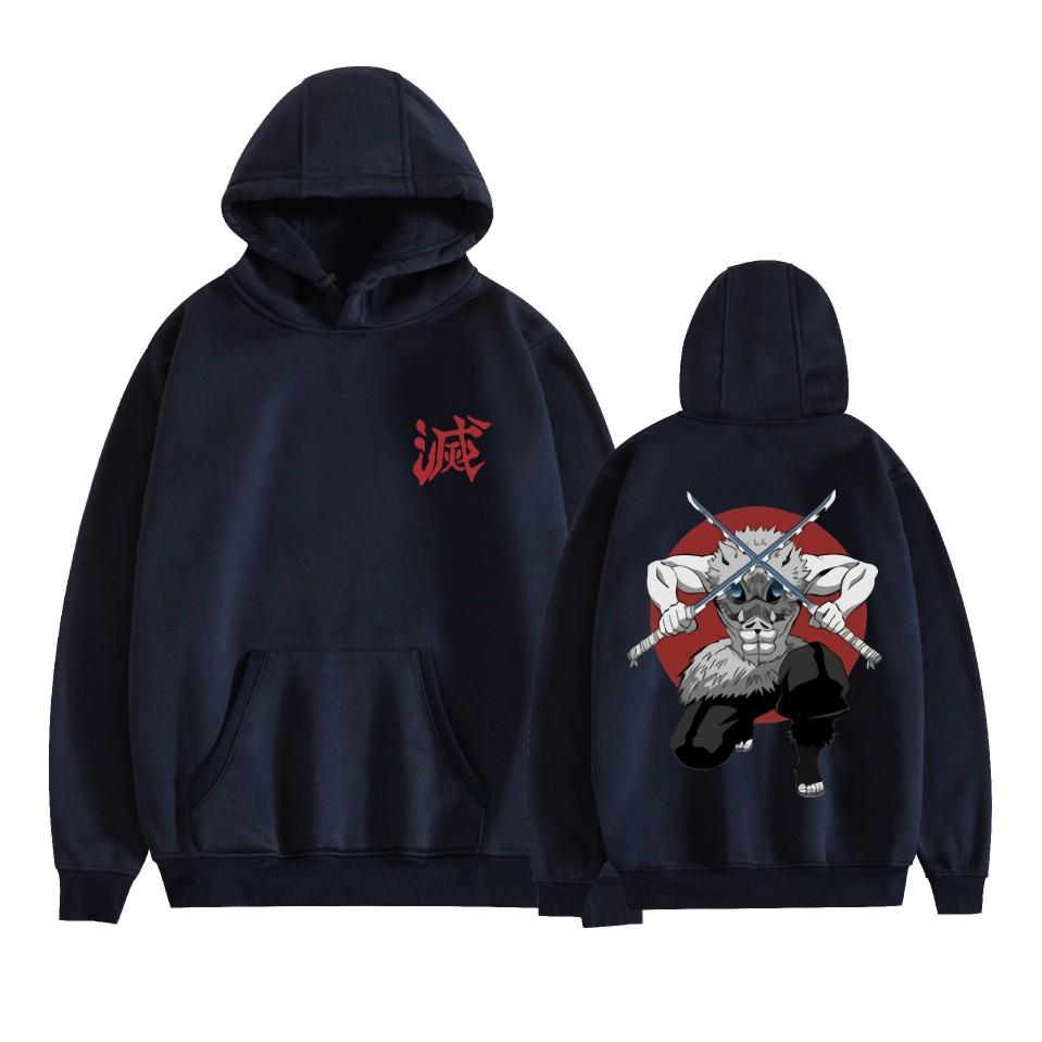 New Arrivals Couple Fashion for Fans of Demon Slayer Printed Sweatshirt Outdoor Sport Cosplay Pullovers Hoodie Cosplay Costume