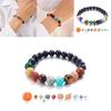 Zodiac Galaxy Beaded Bracelet With Natural Stones And Star Element For Men Women