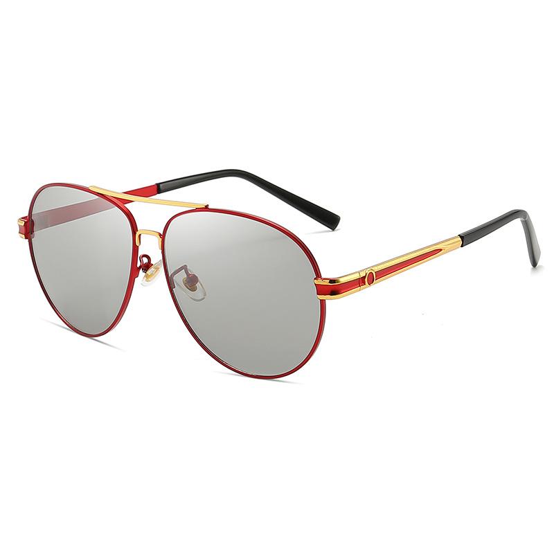 Polarized Sunglasses New Sunscreen Toad Glasses Men'S Driving Fishing Can Change Color Day And Night Sunglasses