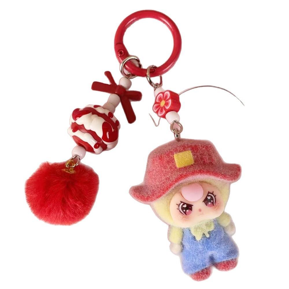 Camping Style Doll Keychain With Cartoon Cute Pendant For Kids And Teens