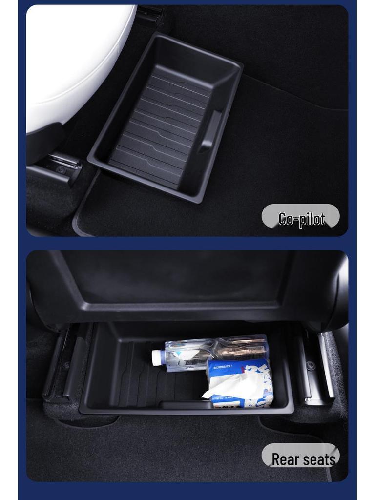 Tesla Model Y Under-Seat Storage Box and Organizer - Car Interior Accessory