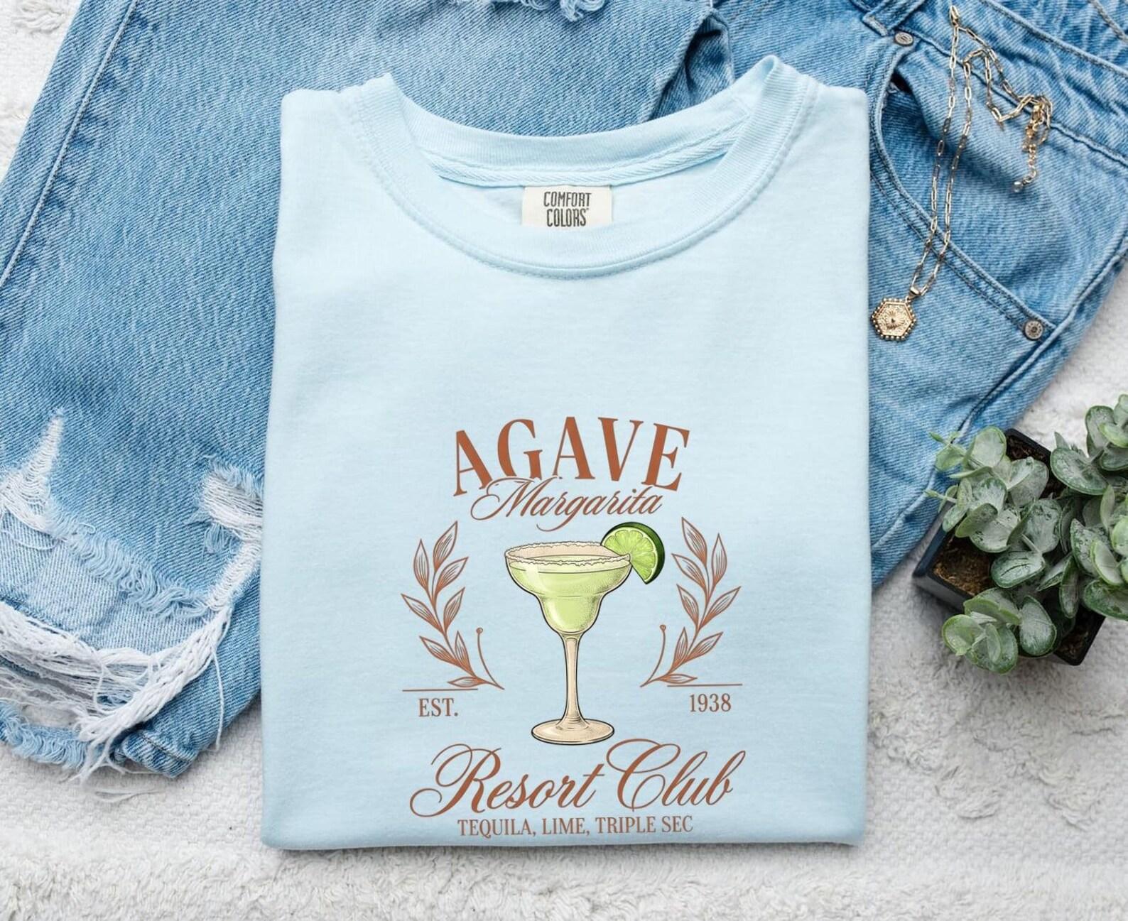 Margarita Glass Shirt Drinks Cocktail Gift Women Vintage Tee Cocktail Glass T-Shirt Beverage Fan Retro Tshirt Mixed Drink Graphic Hand Drawn L