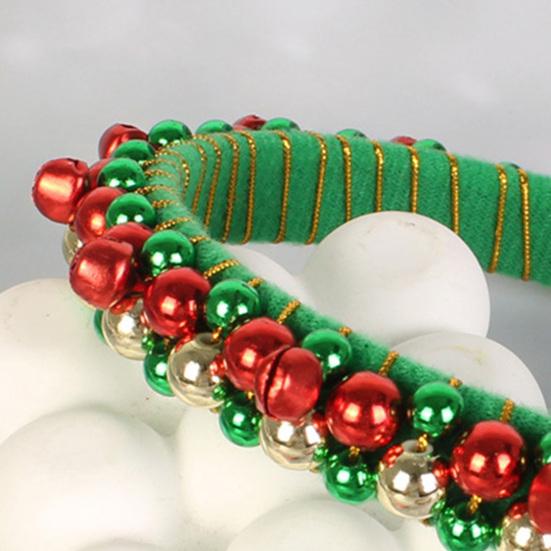 Christmas Headband Red Green Bell Decor Girls Headdress Holiday Season Party Hair Hoop Hair Accessory