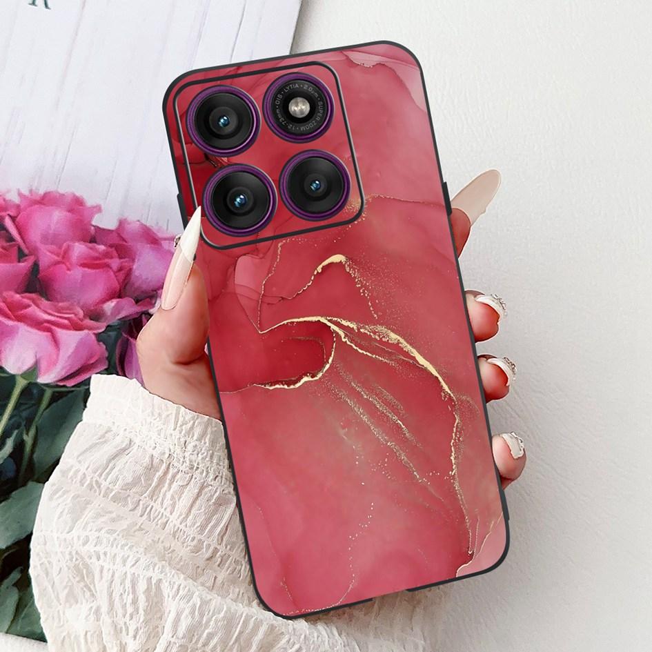For Motorola Moto Edge 60 Pro 2025 Case New Fashion Flower Soft Silicone Protector For Moto Edge 60 Funda Edge60 s Fusion Bumper