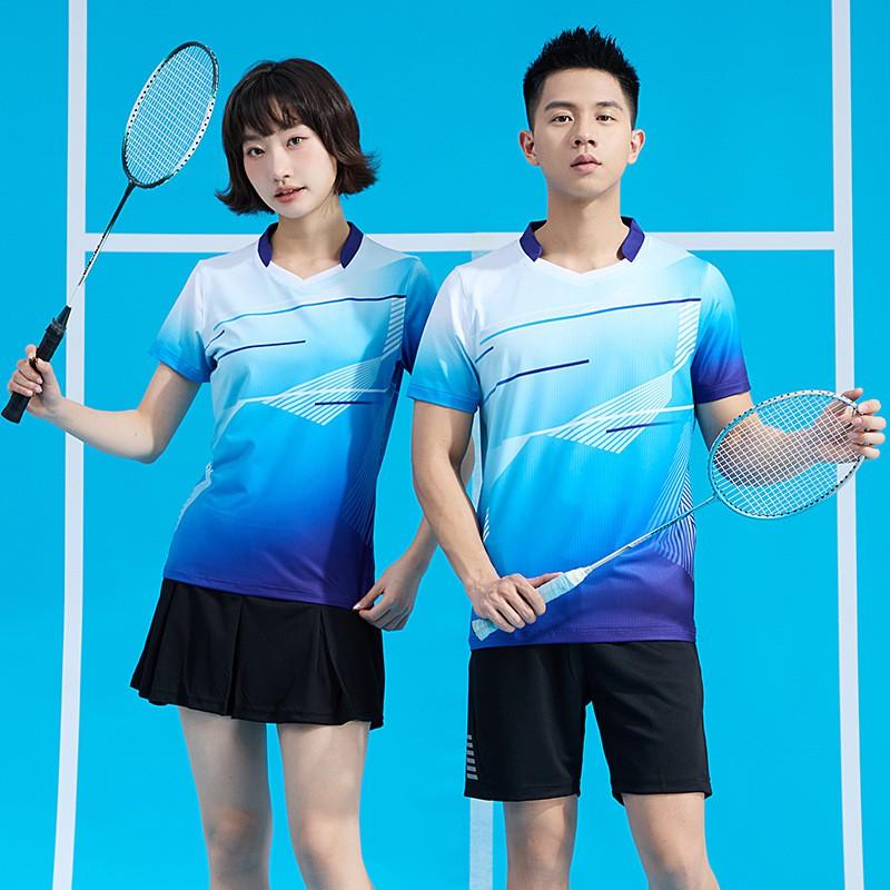 Men Women Badminton Set Quick Dry Breathable Sport Shirt Shorts Team Uniform Professional Competition Wear