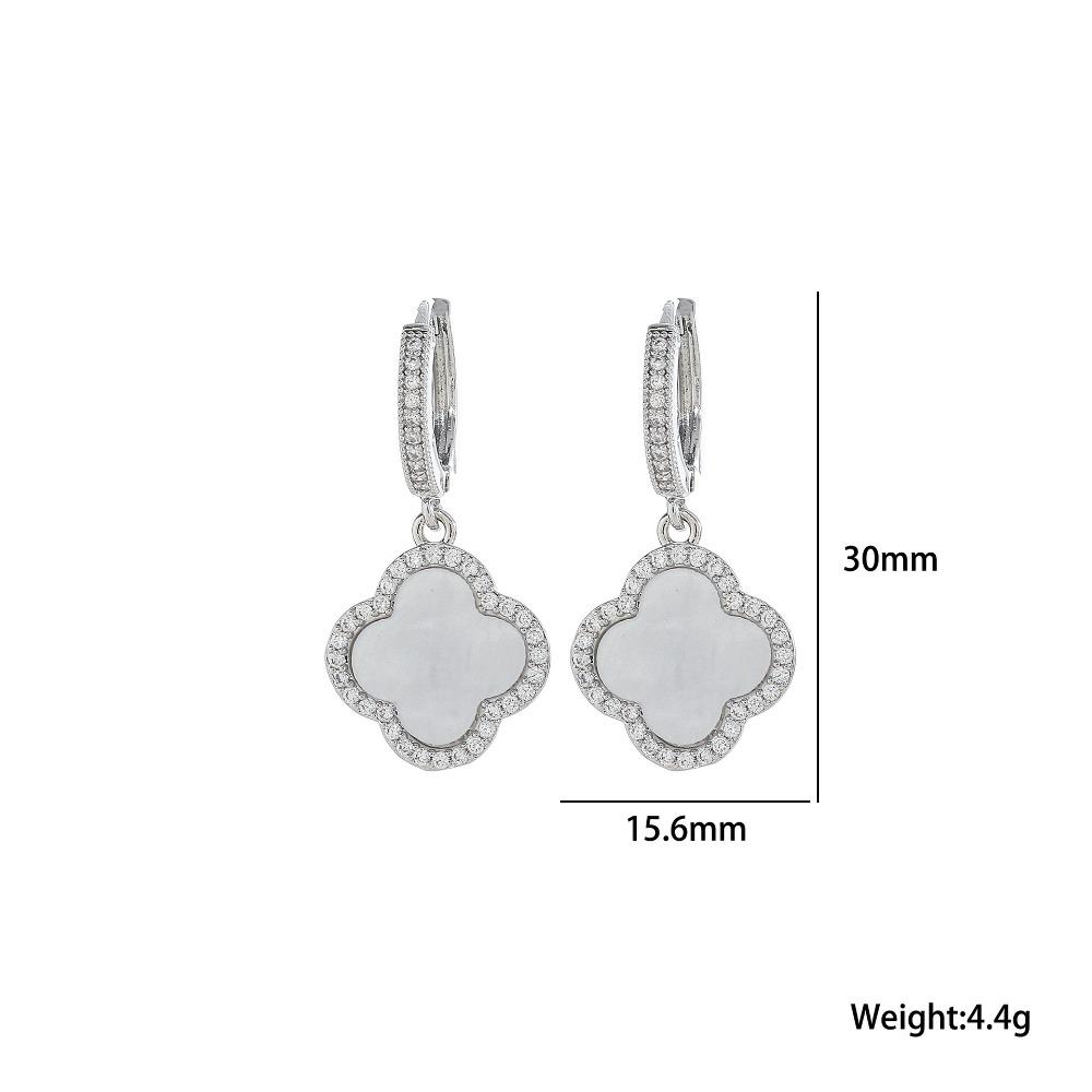 Four-leaf Clover Earrings New Design Elegant and Sophisticated High-quality Four-leaf Clover Earrings