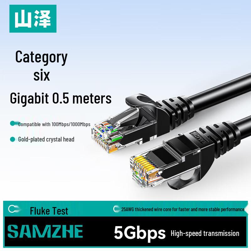 SAMZHE CAT6 Gigabit Ethernet Patch Cable