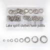 304 Stainless Steel Serrated Lock Washers - 300PCS Anti-Slip Daisy Set