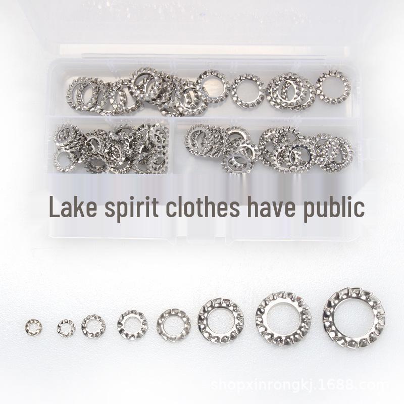 304 Stainless Steel Serrated Lock Washers - 300PCS Anti-Slip Daisy Set
