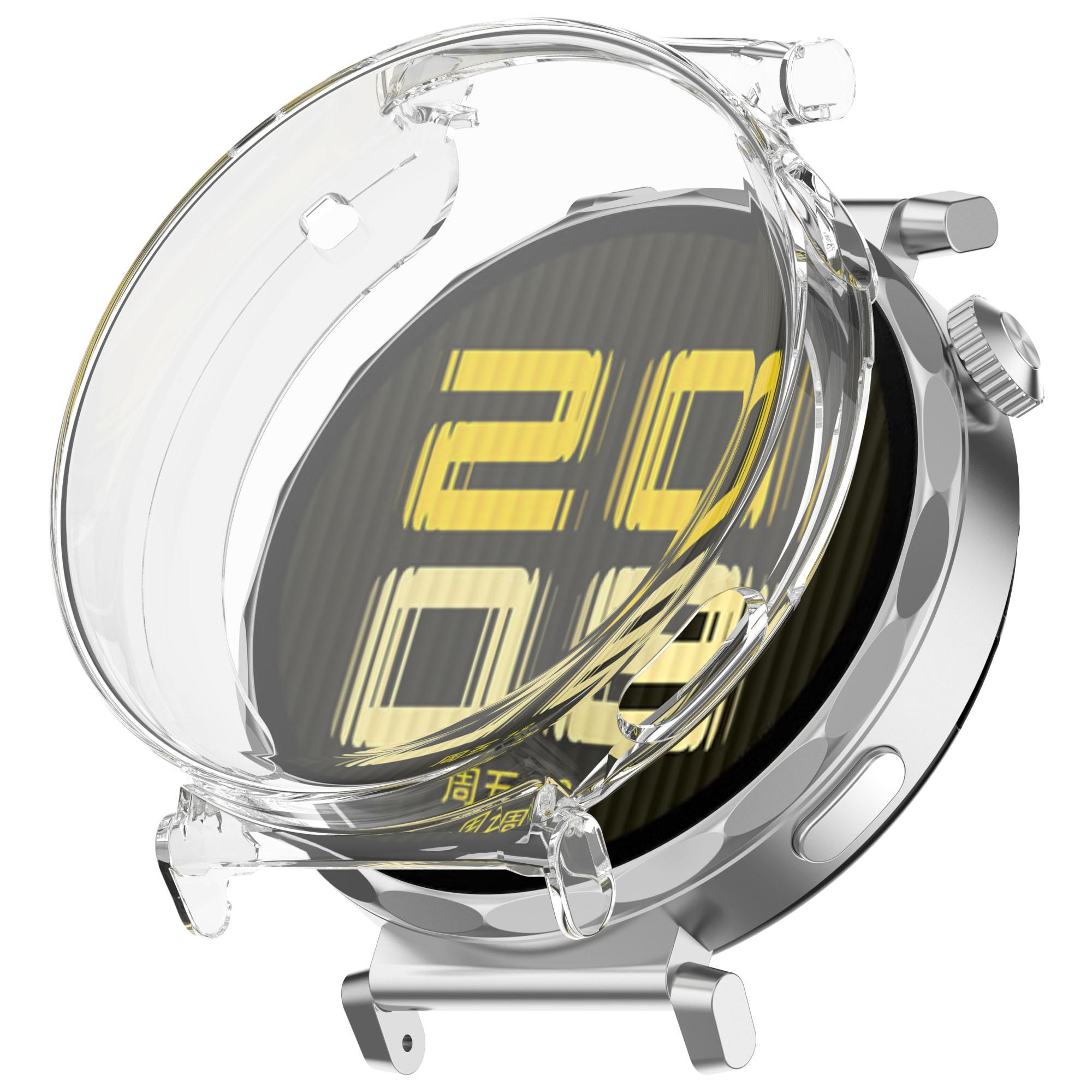 

For Huawei Watch GT 5 Pro 42mm Watch Case Full Coverage Flexible TPU Protective Cover, Transparent A