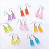 Gummy Bear Earrings1 Pair for Creative Cartoon Design Girls Birthday Festival