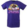 Macho Unisex Randy Savage Lila Logo Creme Crop T-Shirt