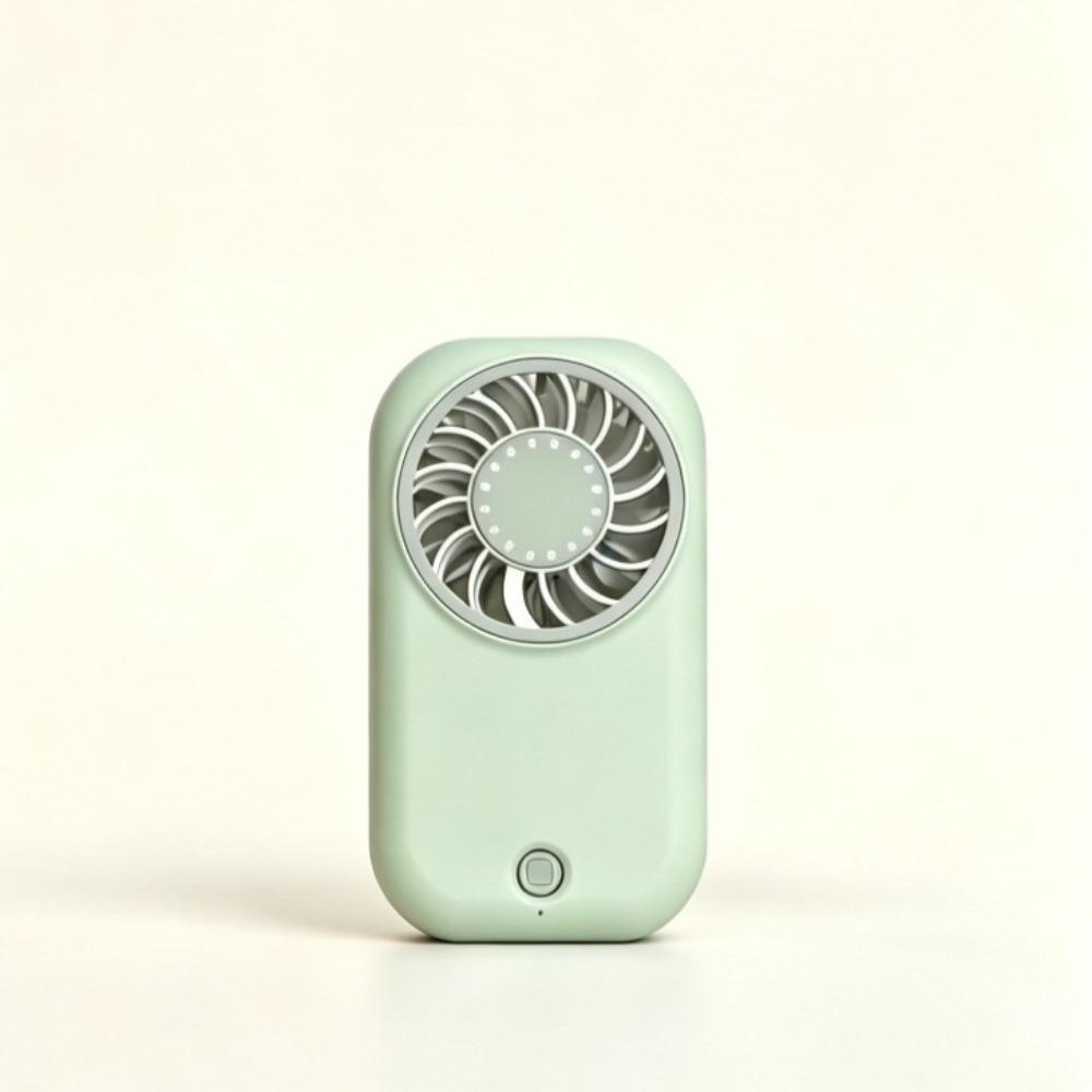 1pc Portable mini handheld fan, USB rechargeable pocket portable fan, ultra-thin card style 5-speed wind adjustable strong wind small fan,