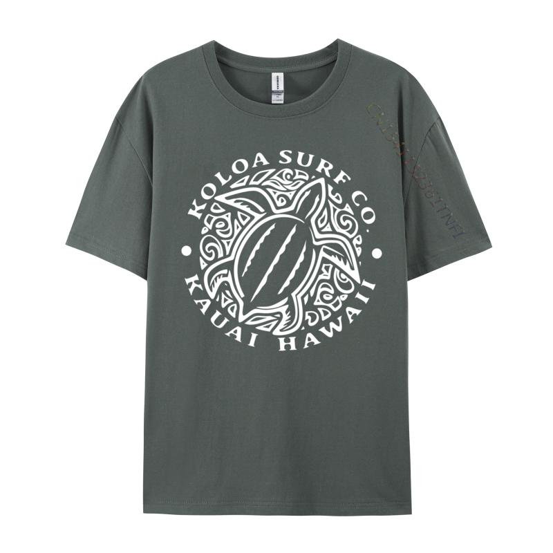 Koloa Surf Hawaiian Honu Turtle Lightweight Camisasimple Style Tops Tees New Arrival Crew Neck Cotton Tshirts Unisex T Shirt