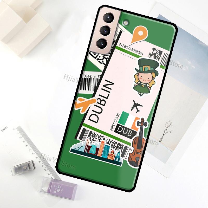 SYDNEY BOARDING PASS Traveltickets Case For Samsung Galaxy S23 Ultra Note 20 10 S9 S10 Plus S20 S21 FE S22 Ultra Phone Cover