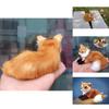 Simuliertes Tier Fuchs Plüschtier Realistisch und Niedlich Weihnachtsgeschenk für Kinder