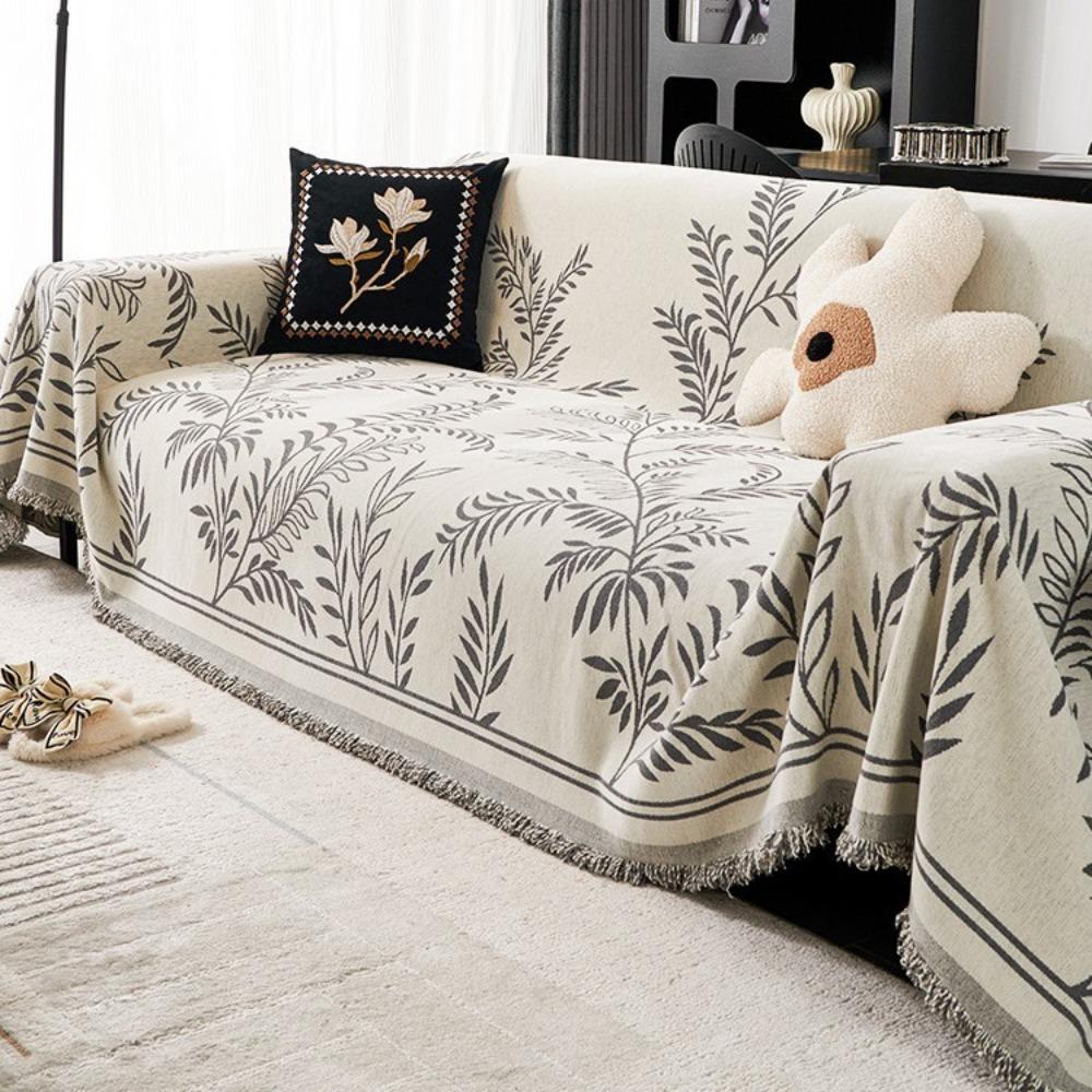 Nordischer Stil High-End Sofahandtuch Ganzjahres Universelle Sofabezug Chenille Anti-Katzenkratzer Sofabezug Sofadecke