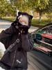 Hoodie with Cat Ears and Subculture Style Sickly Long Y2K with Check Cross [XHSUKADO] Zip-up Claws, Top, Women's Clothing, Cute, Sleeve, Spring,