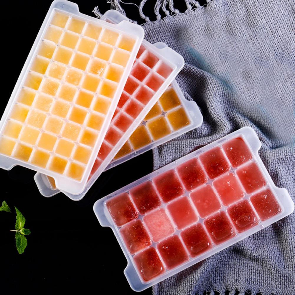 

36 Grids Household Ice Maker Ice Cubes Mold Tray with Box and Lid DIY Kitchen Accessories