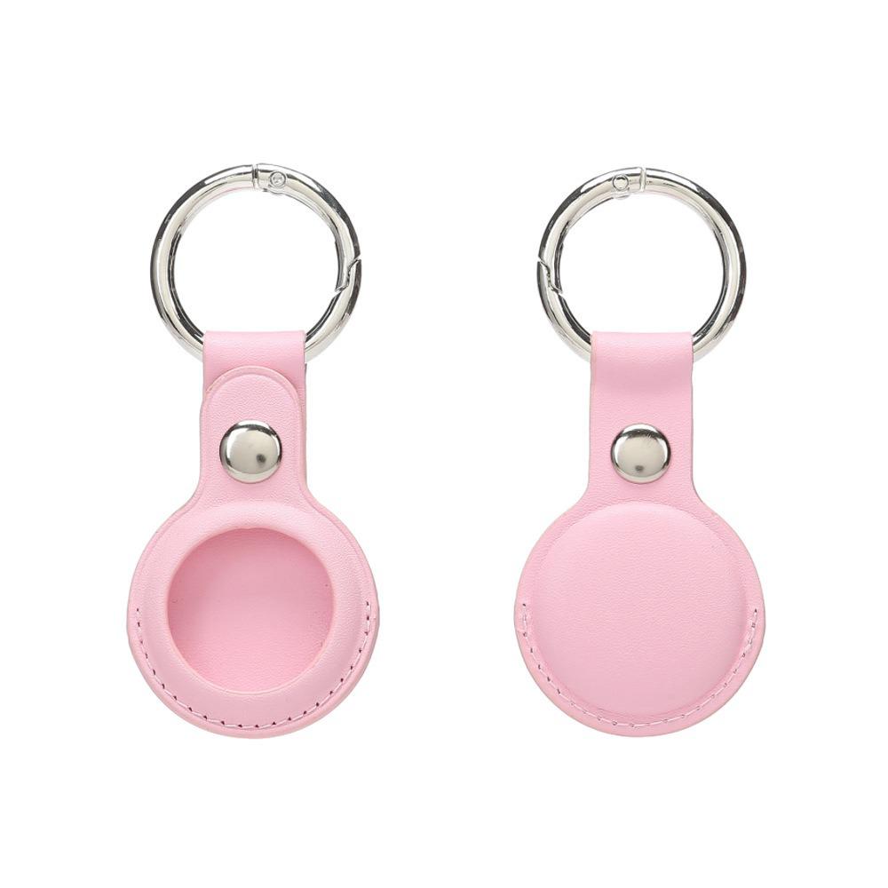 Apple AirTag Leather PU Case: Anti-lost Tracker Locator Keychain Holder