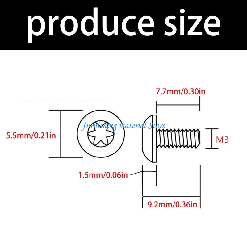 Y5GD Heavy Duty Titaniums Fastening Screws Upgrade Rustproof Materials Shock Absorption Design