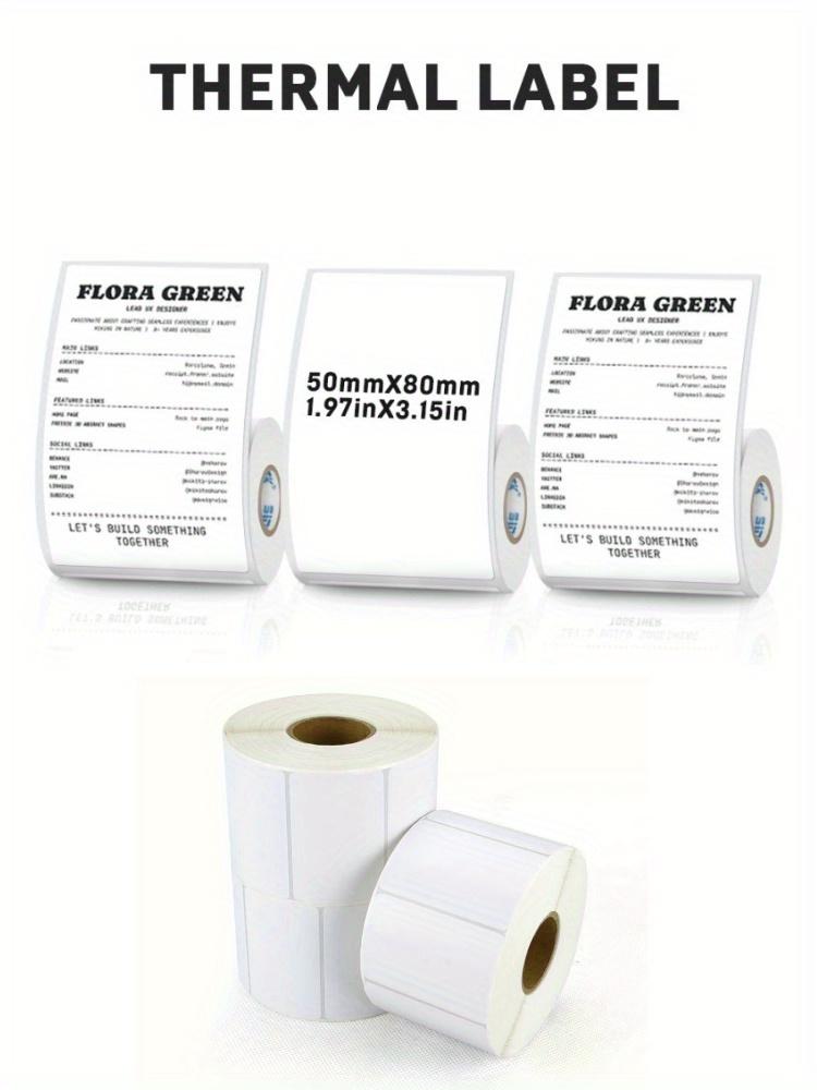 50mm Width Thermal Label Sticker White Self-Adhesive Label Paper Pric DIY Gift Tag Clothing For Thermal Printer