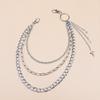 New European-American Punk Star Waist Chain: Women's Multi-Layer Hollow Metal Chain Jewelry