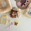 Cute and Easy Bear 2 Inch ID Photo Card Cover Headshot Protective Cover Pendant