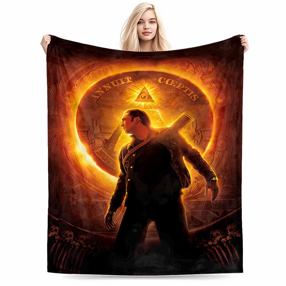 Mysterious Illuminati Design for all seasons blanket lunch break throw gift