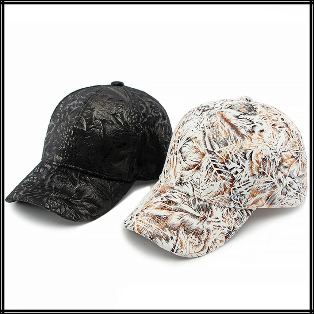 Retro Pattern Stylish CZA323 [White Fang] Cap, Design, Casual, Stylish, Sports, Men's, Women's, (Black)