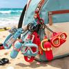 1 Pezzo Portachiavi Estivo Attrezzatura Subacquea Pinne Maschera Set Carino Fascino per Borsa Stile Spiaggia Oceano Per Subacquei Accessorio per Uso Quotidiano
