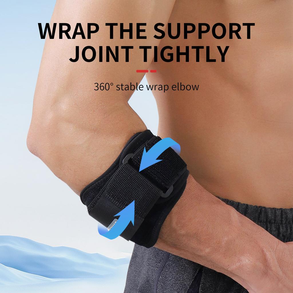 1Pcs Adjustbale Tennis Elbow Support Guard Pads Golfer'S Strap Elbow Lateral Pain Syndrome Epicondylitis Brace