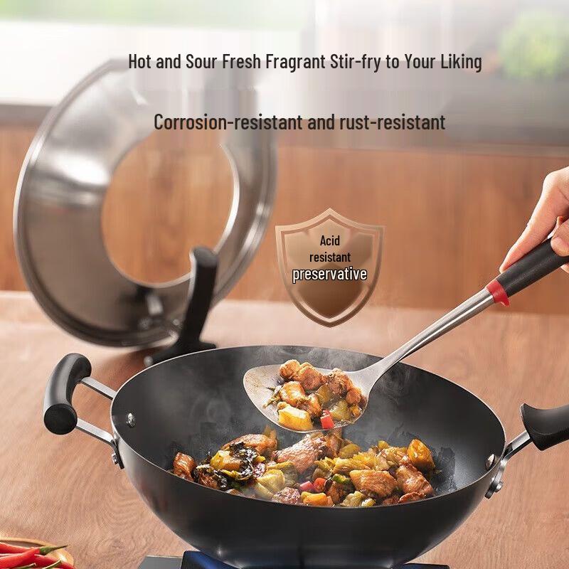 Supor True Non-Rust Cast Iron Wok